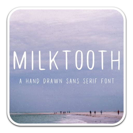 Milktooth手绘创意Mac字体