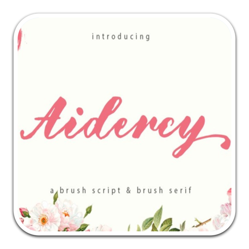 Aidercy Brush手写笔刷字体