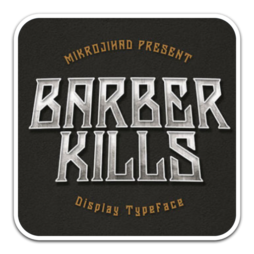 创意独特字体Barberkills