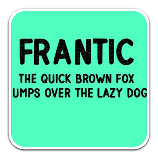 疯狂的创意字体Frantic