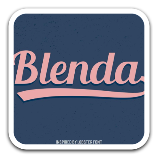 创意手绘字体Blenda