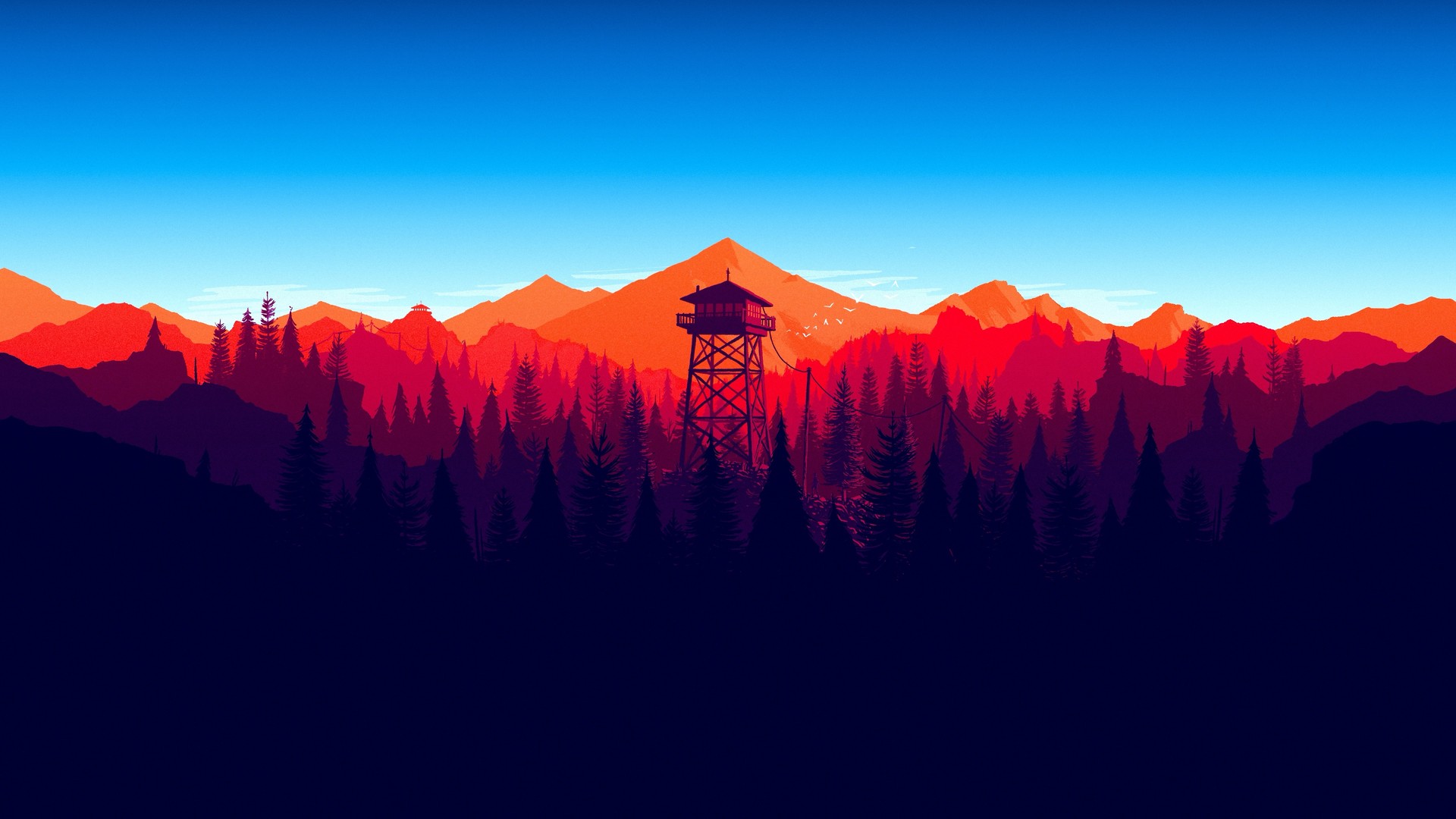 FireWatch看火人游戏风景Mac动态壁纸