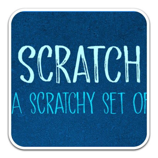 时尚创意手绘字体Scratch Up 