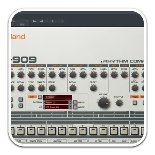 Roland TR-909 for Mac(模拟鼓机)