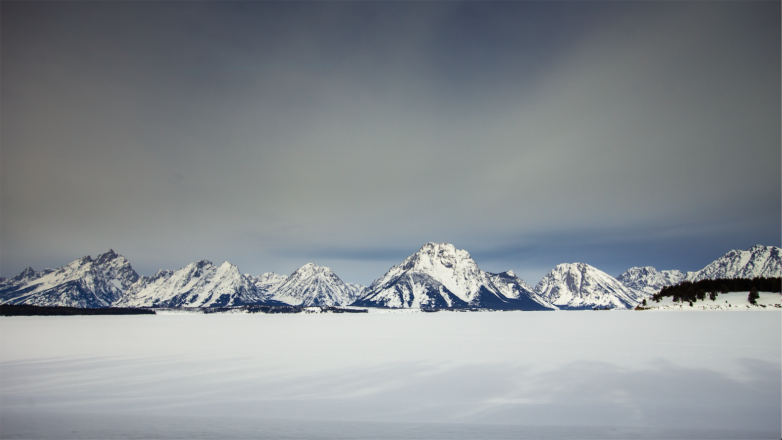 大提顿山雪山风景动态壁纸