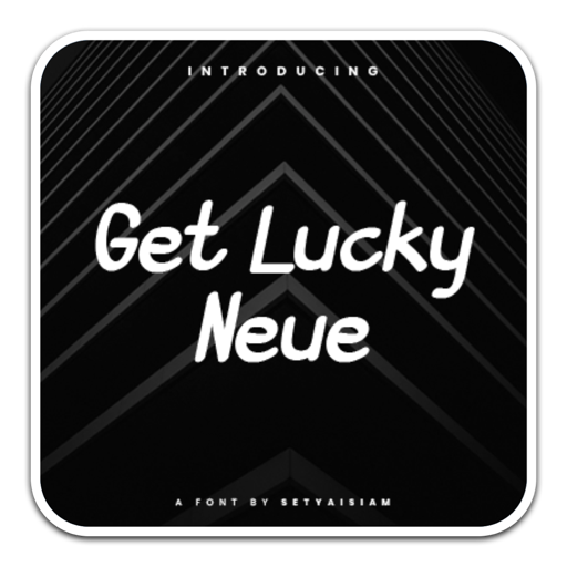 英文显示字体Get Lucky Neue 