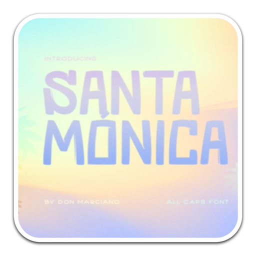 优雅粗体英文字体Santa Monica