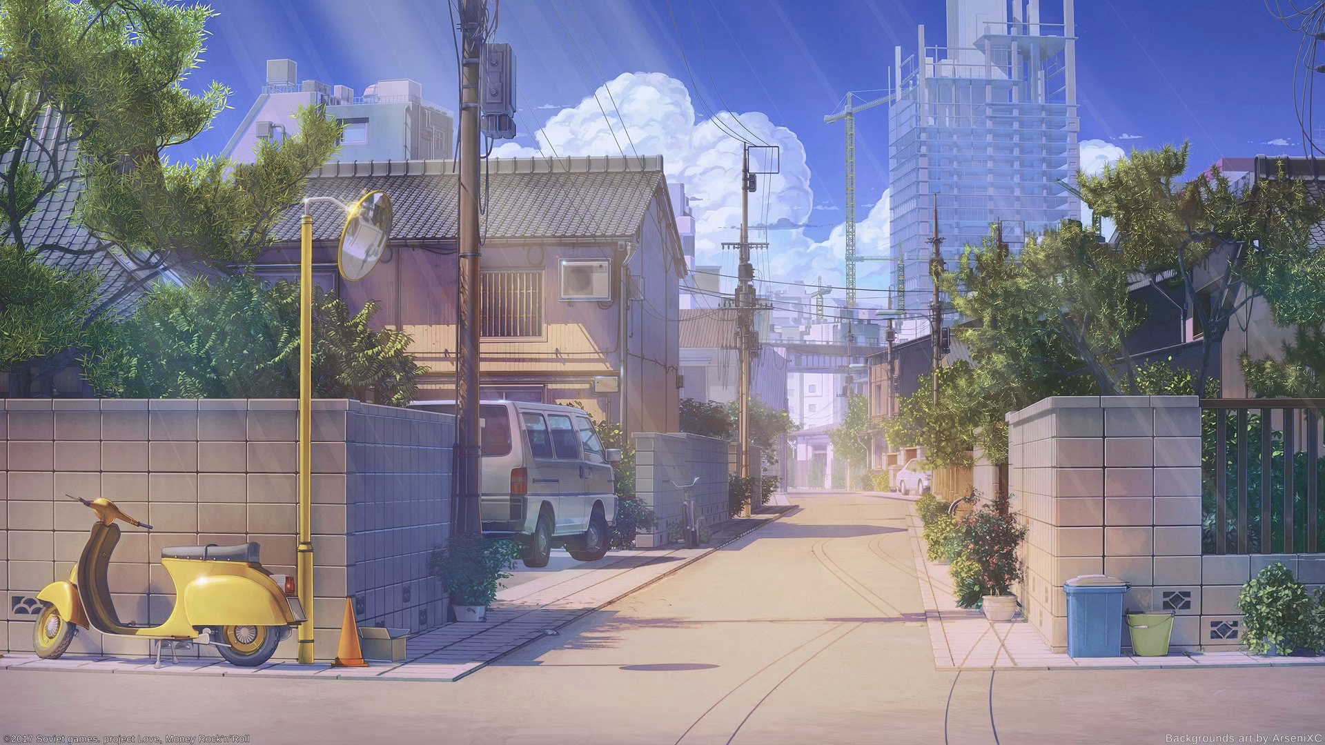 日本动漫街道风景动态壁纸