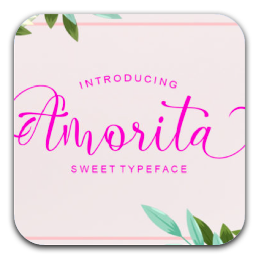 Amorita现代书法字体