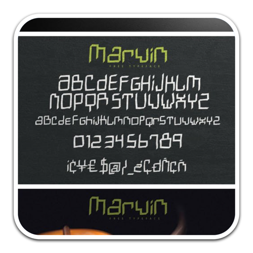 英文显示字体Marwin