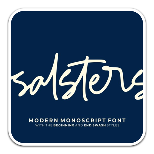 现代手写风格英文字体Salsters Signature Font