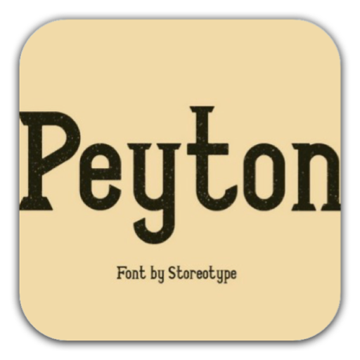 Peyton手工复古字体