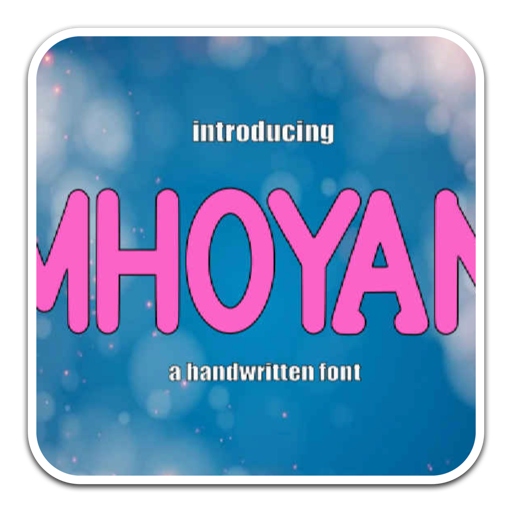 Mhoyan现代手写艺术设计字体 for mac