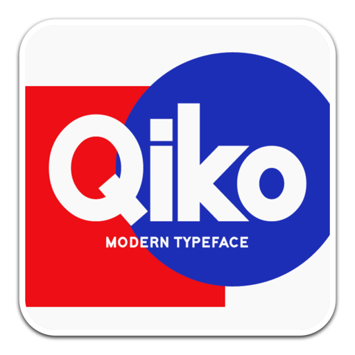 Qiko现代简洁字体 for mac