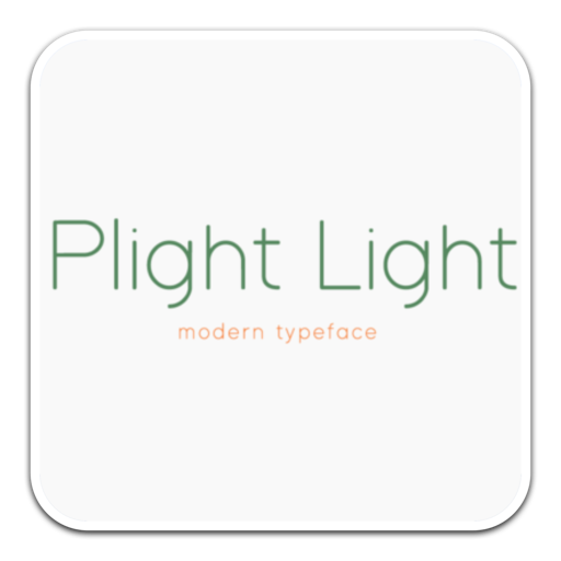 Plight Light优雅艺术设计字体 for mac