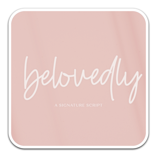 Belovedly甜美手写签名字体 for mac