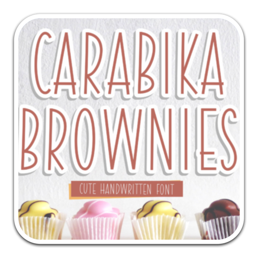 Carabika Brownies可爱手写字体 for mac