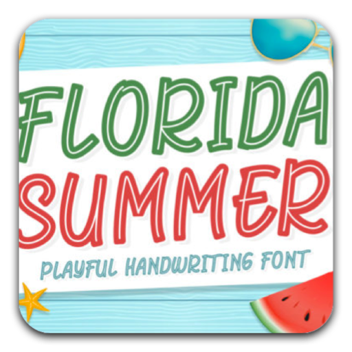 Florida Summer创意显示字体