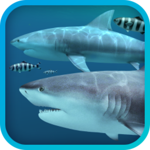 Sharks 3D for Mac(3D鲨鱼壁纸背景)