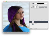 Acorn使用教程：在Mac上给你的头发眼睛变个色