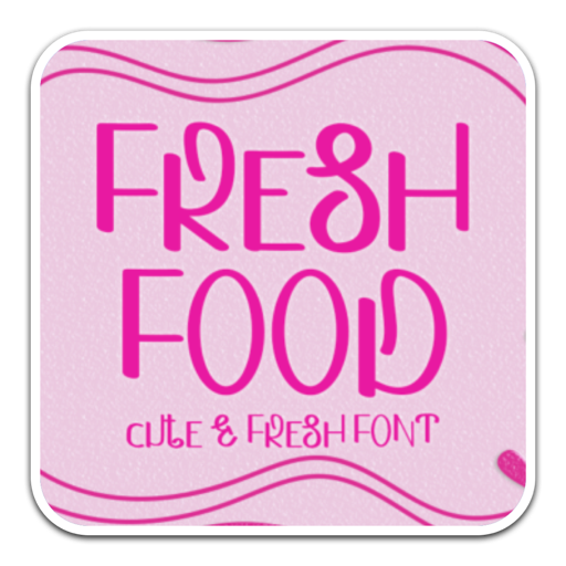 DIY创意显示字体Fresh-Food