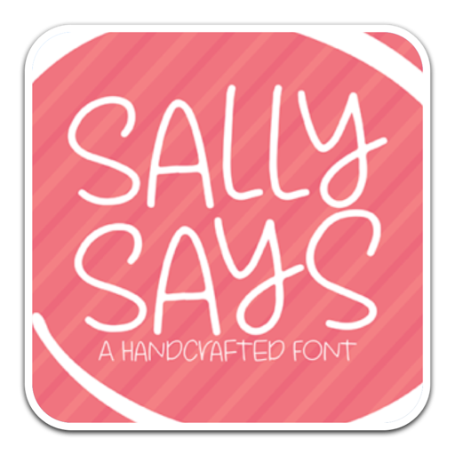 无衬线英文字体Sally-Says