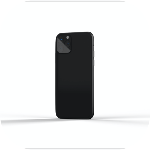 苹果iPhone 11 Pro手机左侧背面视图PSD样机模板