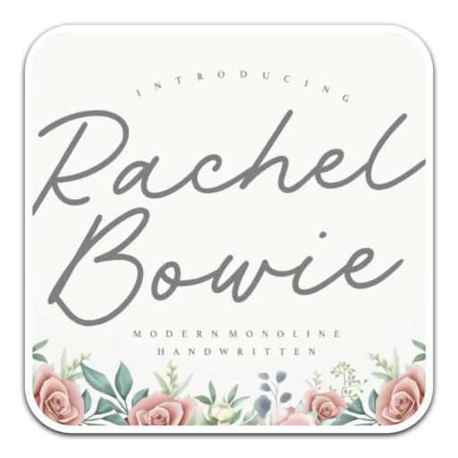 Rachel Bowie手写字体