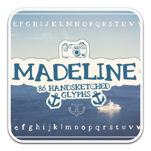 平面设计字体Madeline 
