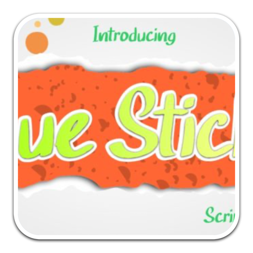 Glue Stick可爱手写艺术字体 for mac