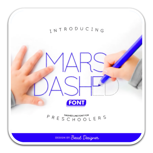 Mars Dashed新颖独特字体