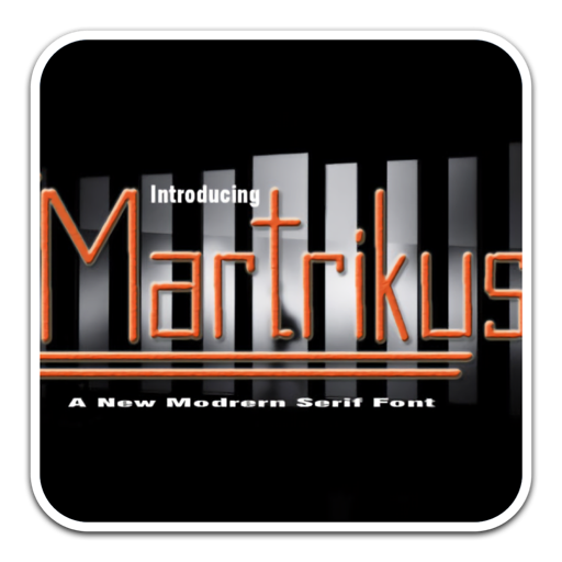 Martrikus个性显示字体