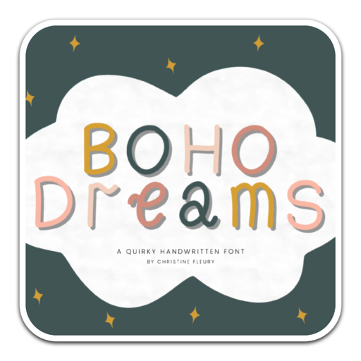 Boho Dreams甜美可爱字体