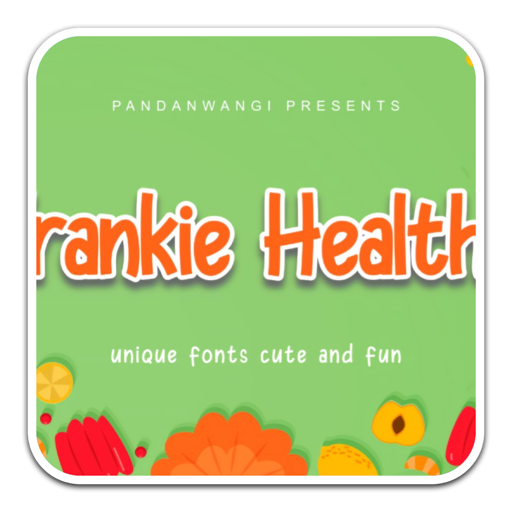 多彩可爱显示字体Frankie Healthy