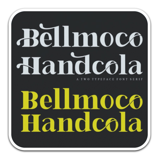 出彩衬线字体Bellmoco Handcola