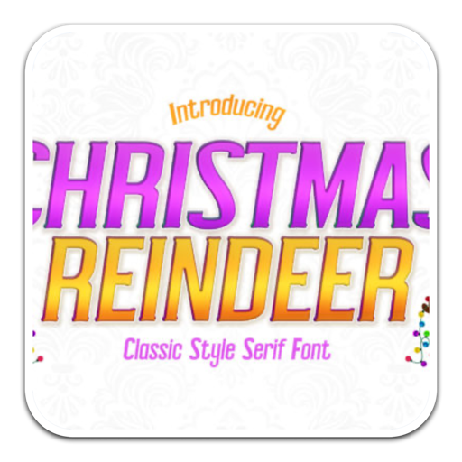 Christmas Reindeer粗体衬线字体 for mac