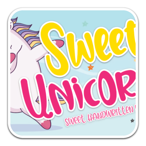 漂亮手写风格字体Sweet Unicorn