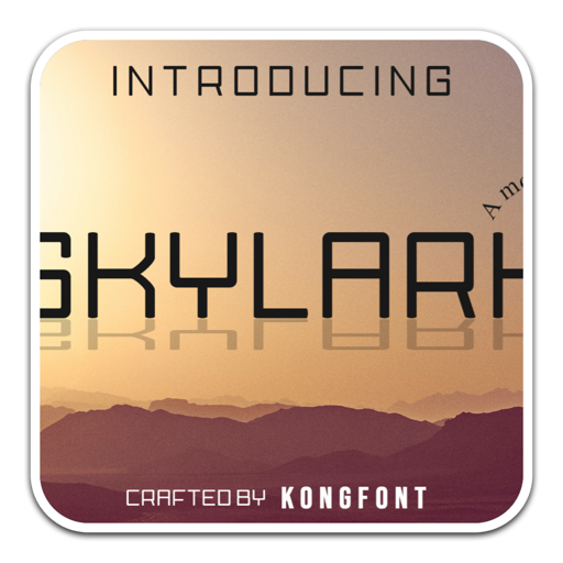 Skylark创意设计字体