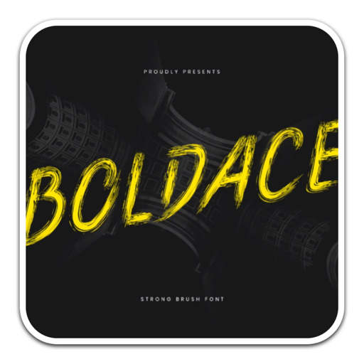 大胆独特的显示字体Boldface