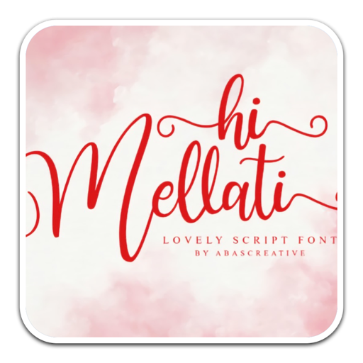 美丽可爱书写脚本Hi Mellati