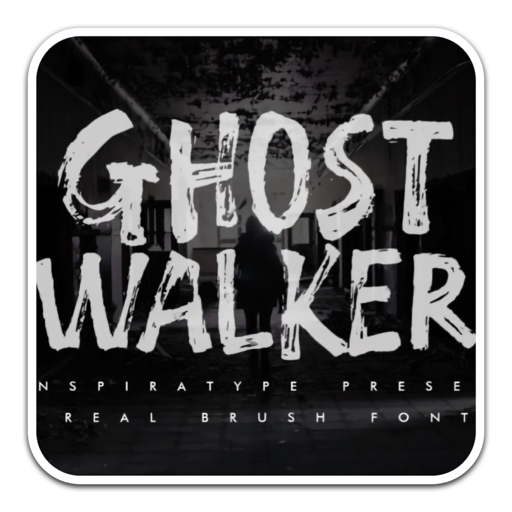  Ghost Walker个性笔刷式显示字体