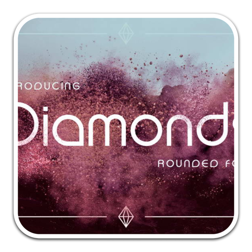 简约的英文字体Diamonds