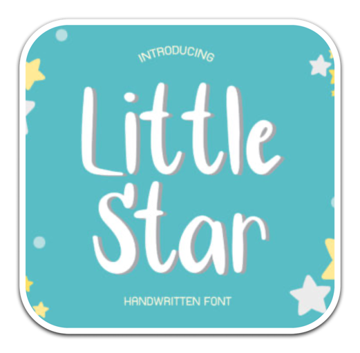 Little Star可爱手写趣味字体 for mac