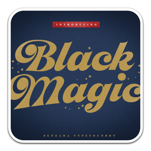 Black Magic独特海报复古风格字体 for mac