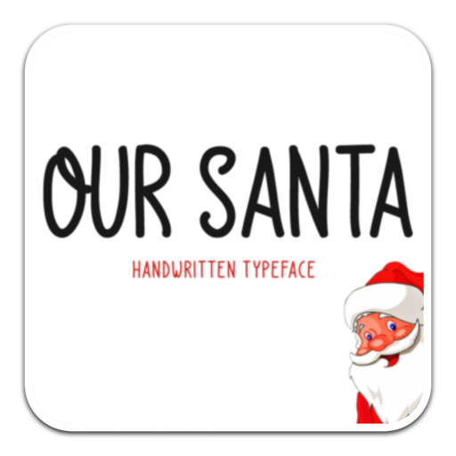 Our Santa圣诞老人创意字体 for mac