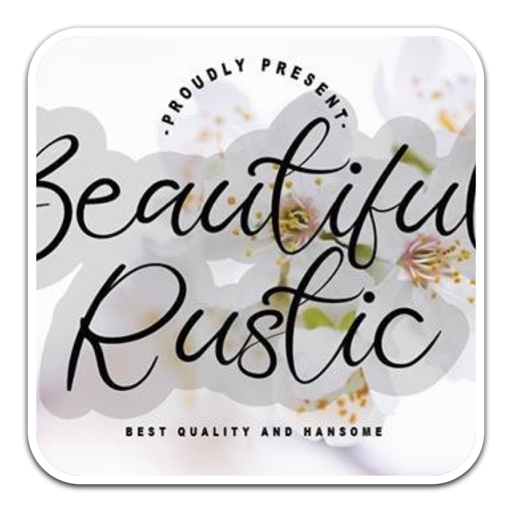 Beautiful Rustic现代手写字体