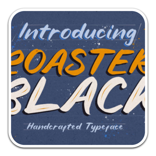 Roaster Black粗邮票字体