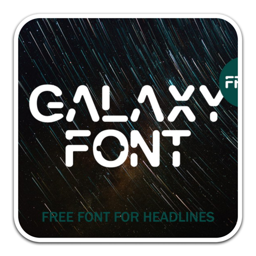 Galaxy未来感艺术风格字体 for mac