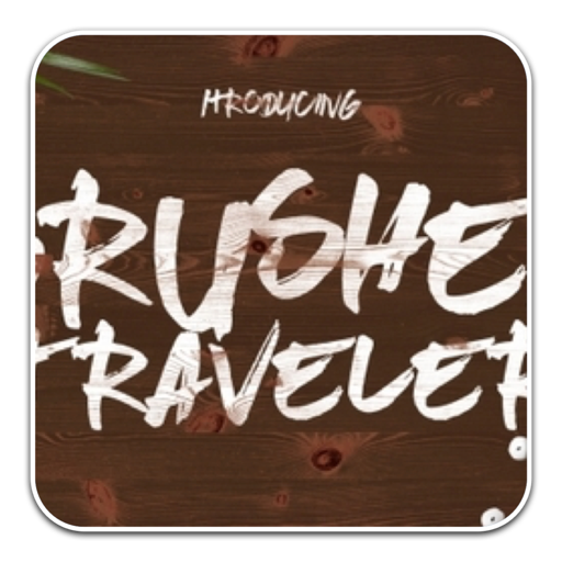 Brushed Traveler手绘毛笔字体