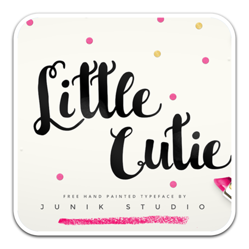 Little Cutie精美的毛笔字体